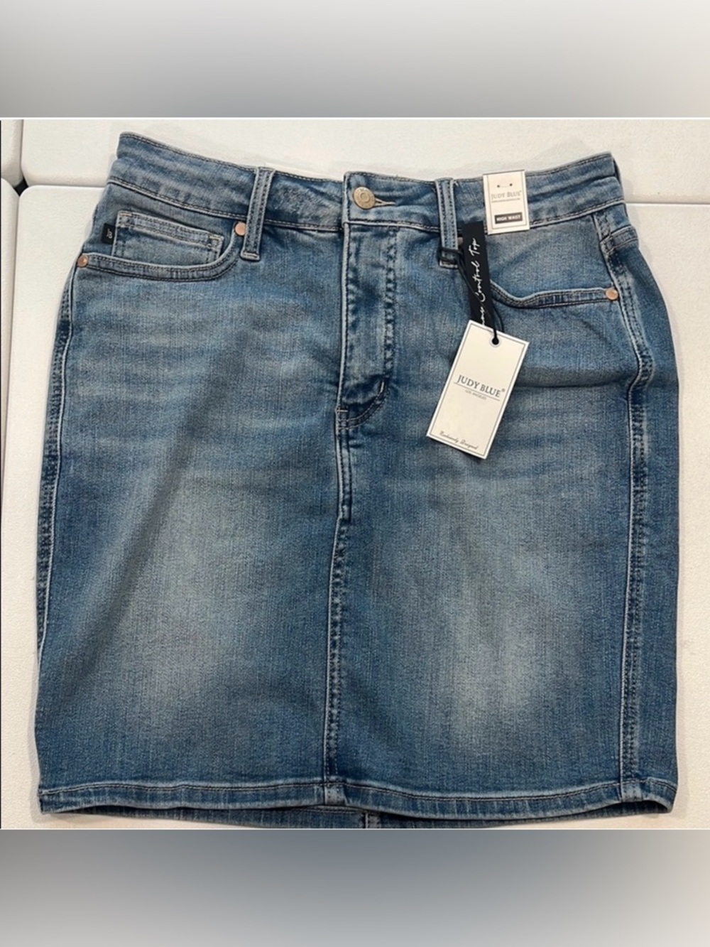 Judy Blue Denim Skirt - Blue